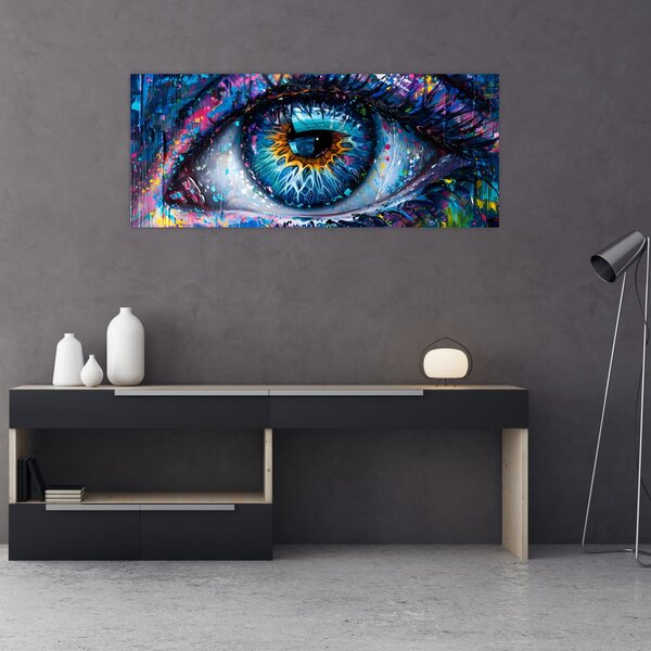 Tablou - Pictura ochilor (120x50 cm)