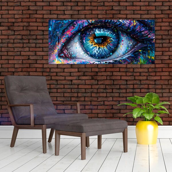 Tablou - Pictura ochilor (120x50 cm)