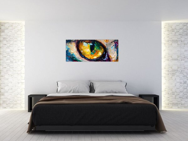 Tablou - Ochi de pisică Pictură (120x50 cm)
