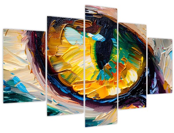 Tablou - Ochi de pisică Pictură (150x105 cm)
