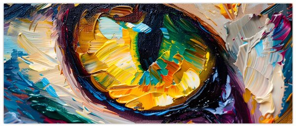 Tablou - Ochi de pisică Pictură (120x50 cm)