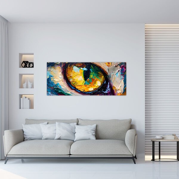 Tablou - Ochi de pisică Pictură (120x50 cm)