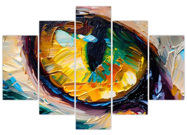 Tablou - Ochi de pisică Pictură (150x105 cm)