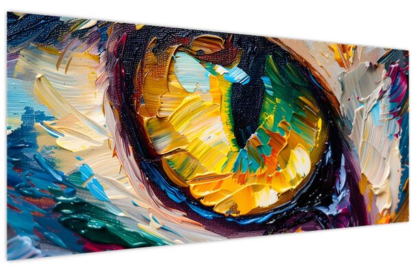 Tablou - Ochi de pisică Pictură (120x50 cm)