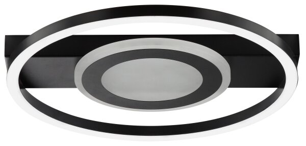Brilliant - LED RGBW plafonieră MAUREEN, cu funcție dimmabilă, LED/20W/230V 3000-6500K neagră+ telecomandă