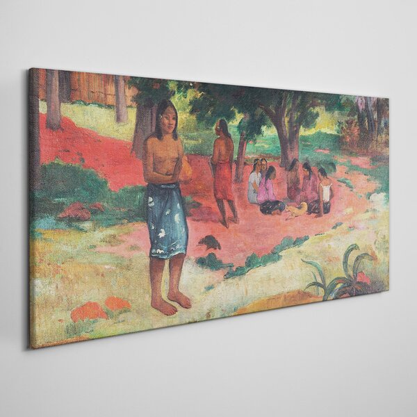 Tablou canvas Cuvintele șoptite ale lui Gauguin
