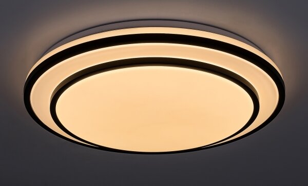 Rabalux 2130 - Plafonieră LED dimabilă LUPITA, 40W/230V, neagră, cu telecomandă