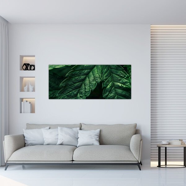 Tablou - Detaliu al foii (120x50 cm)