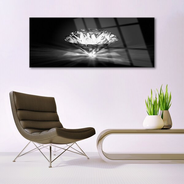 Tablou pe sticla Diamond Art negru