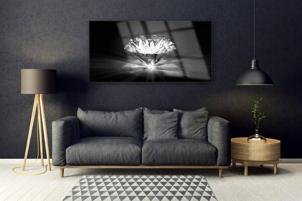 Tablou pe sticla Diamond Art negru