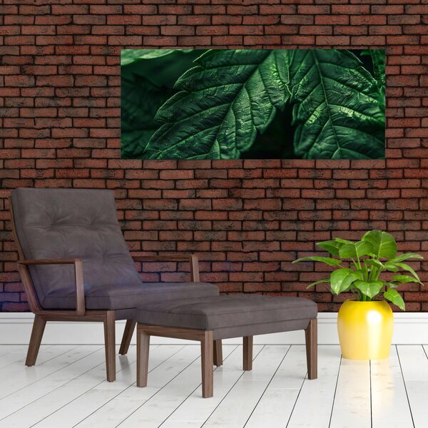 Tablou - Detaliu al foii (120x50 cm)