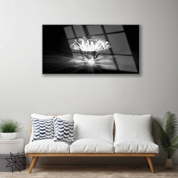 Tablou pe sticla Diamond Art negru