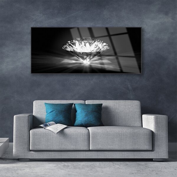 Tablou pe sticla Diamond Art negru