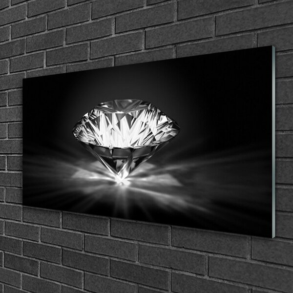 Tablou pe sticla Diamond Art negru