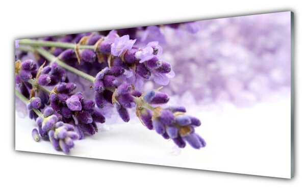 Panou sticla bucatarie Flori Floral violet