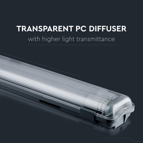 Corp de iluminat LED fluorescent T8 2xG13/22W/230V IP65 6400K 156 cm