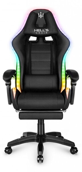 Scaun gaming HC-1039 LED RGB Black