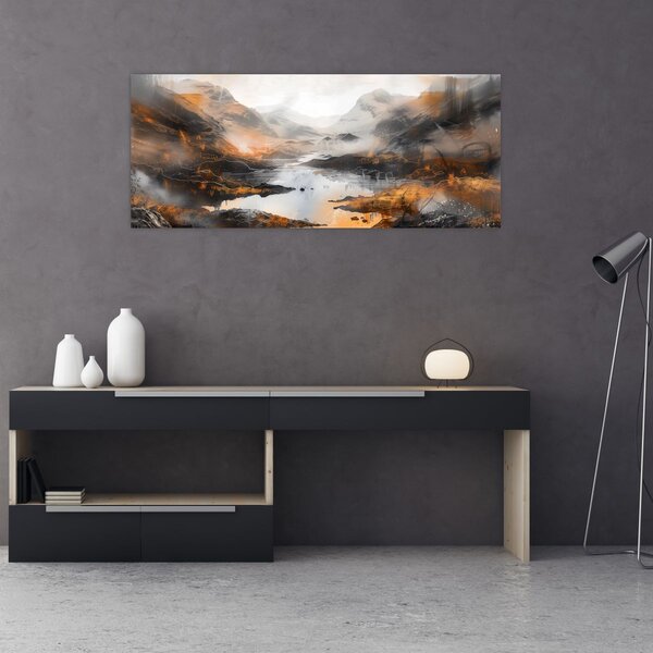 Tablou - Pictura peisajelor montane (120x50 cm)