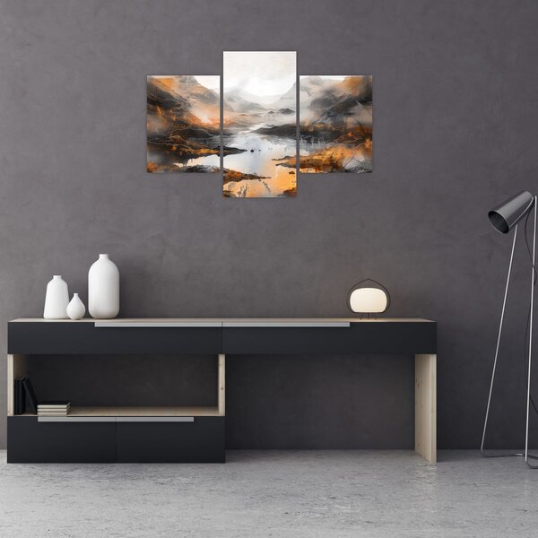 Tablou - Pictura peisajelor montane (90x60 cm)
