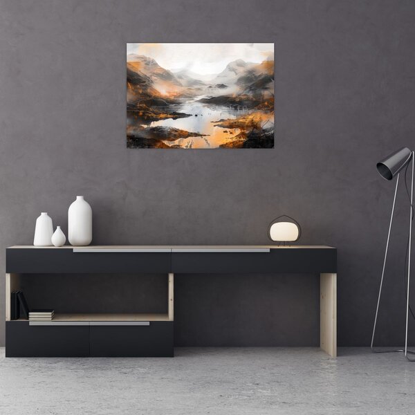 Tablou - Pictura peisajelor montane (70x50 cm)