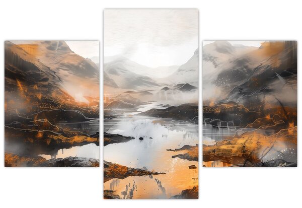 Tablou - Pictura peisajelor montane (90x60 cm)