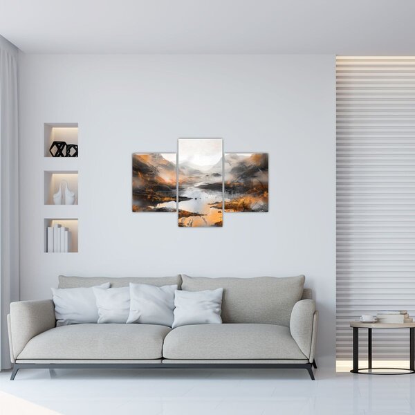 Tablou - Pictura peisajelor montane (90x60 cm)