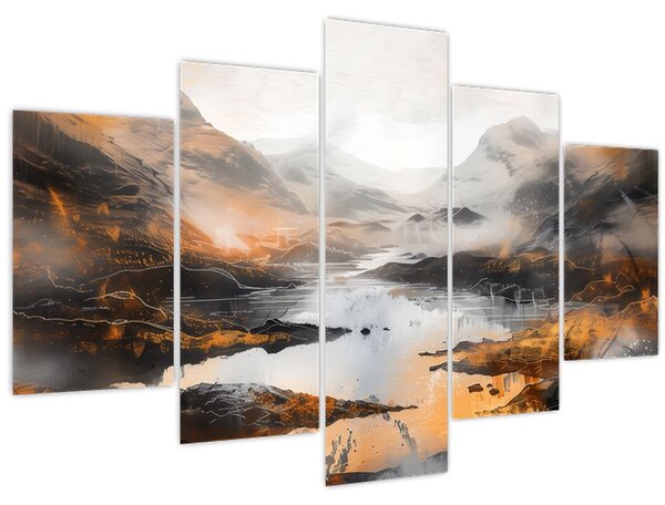 Tablou - Pictura peisajelor montane (150x105 cm)