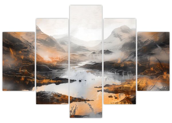 Tablou - Pictura peisajelor montane (150x105 cm)