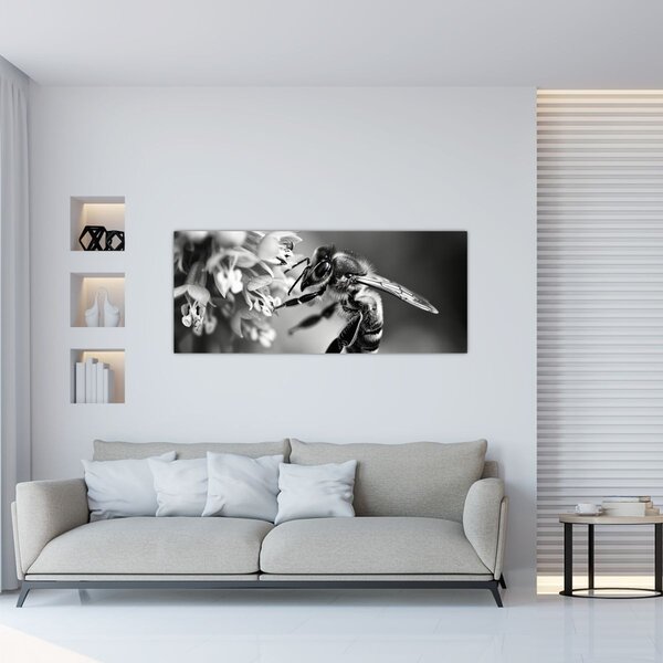 Tablou - Detaliu de albină (120x50 cm)