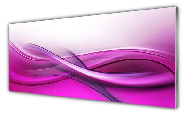Tablou pe sticla Abstract Art Roz Alb Gri