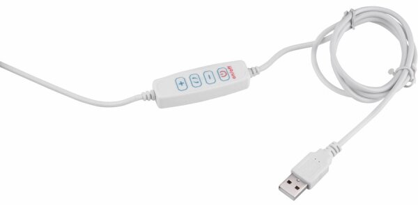 Lampă LED dimabilă de masă cu lupă Extol LED/8W/5V 2900/4500/7500K alb
