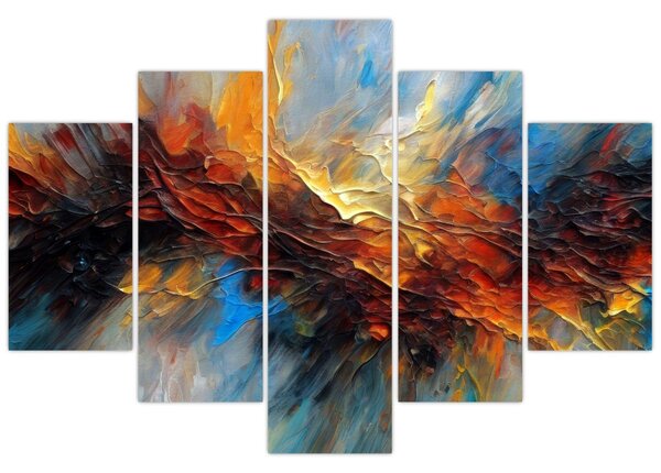 Tablou - Textura culorii (150x105 cm)
