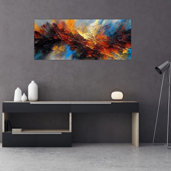 Tablou - Textura culorii (120x50 cm)
