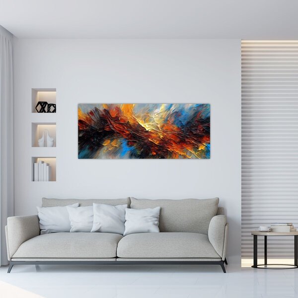 Tablou - Textura culorii (120x50 cm)