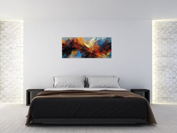 Tablou - Textura culorii (120x50 cm)