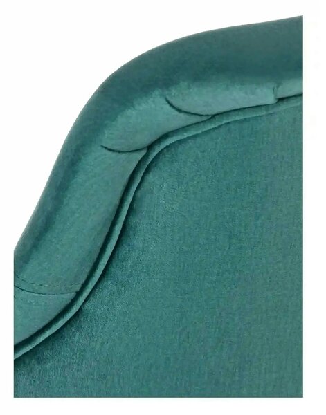 Scaun TOLEDO 2, verde/stejar, stofa catifelata/lemn de fag, 57x56x86 c