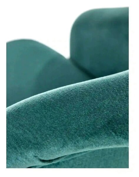 Scaun TOLEDO 2, verde/stejar, stofa catifelata/lemn de fag, 57x56x86 c