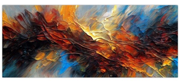 Tablou - Textura culorii (120x50 cm)