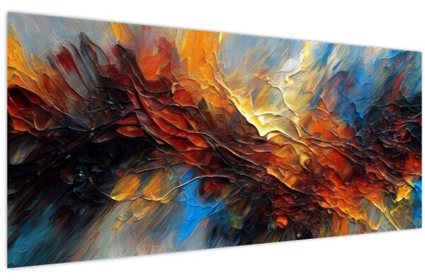 Tablou - Textura culorii (120x50 cm)