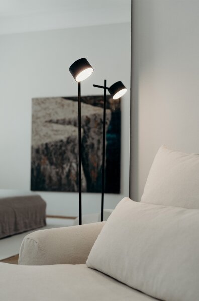 Osram - Lampă de podea LED dimabilă DECOR KYOTO LED/12W/230V neagră