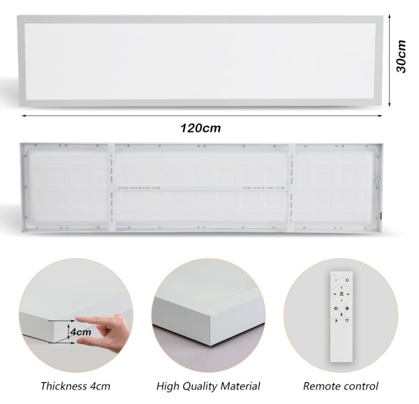 Brilagi-LED Corp de iluminat LED reglabil pentru baie FRAME SMART LED/50W/230V IP44 alb + telecomandă