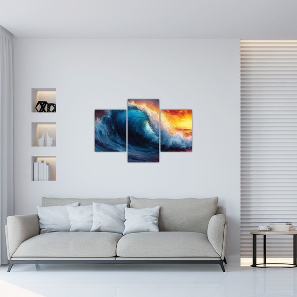 Tablou - Val în apus de soare (90x60 cm)