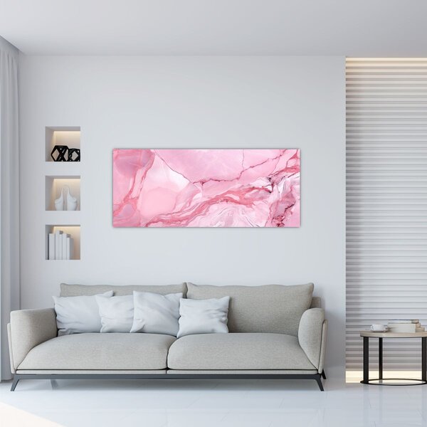 Tablou - Marmură roz (120x50 cm)