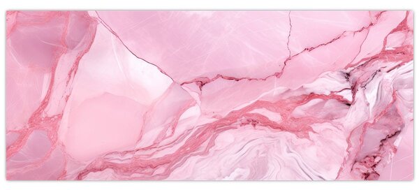 Tablou - Marmură roz (120x50 cm)