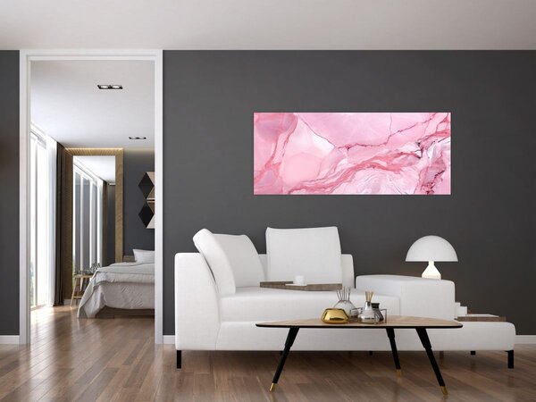 Tablou - Marmură roz (120x50 cm)