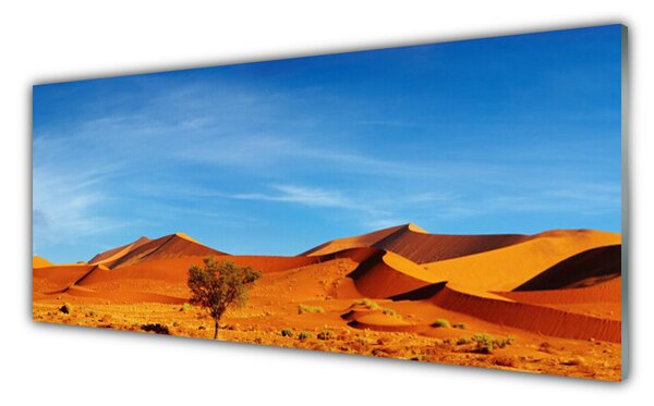Tablou pe sticla Desert Peisaj Galben