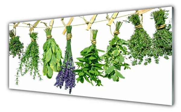 Tablou pe sticla Petale Floral Verde Violet