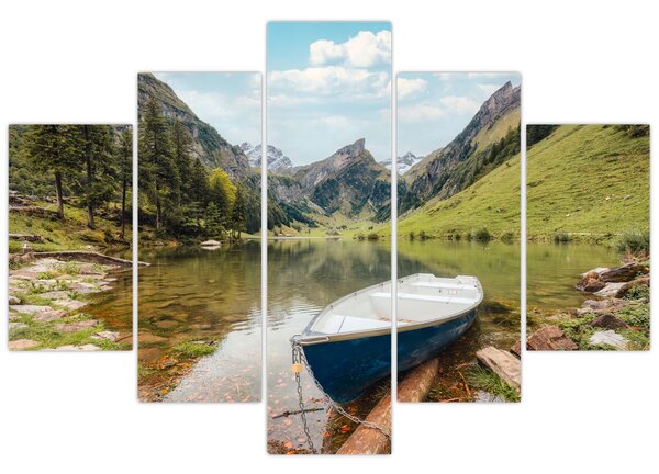 Tablou - Seealpsee, lac din Elveția (150x105 cm)