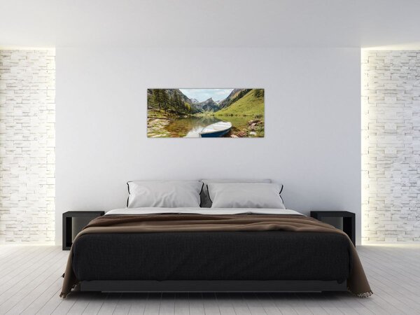 Tablou - Seealpsee, lac din Elveția (120x50 cm)