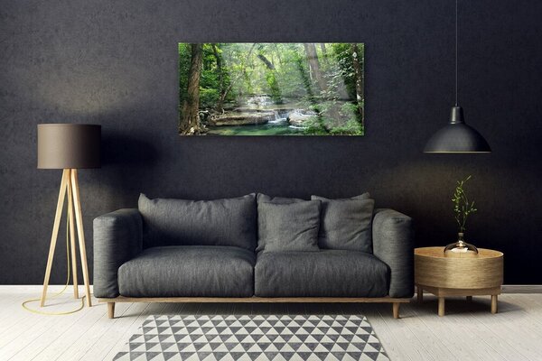 Tablouri acrilice Natural Pădurea Verde Maro